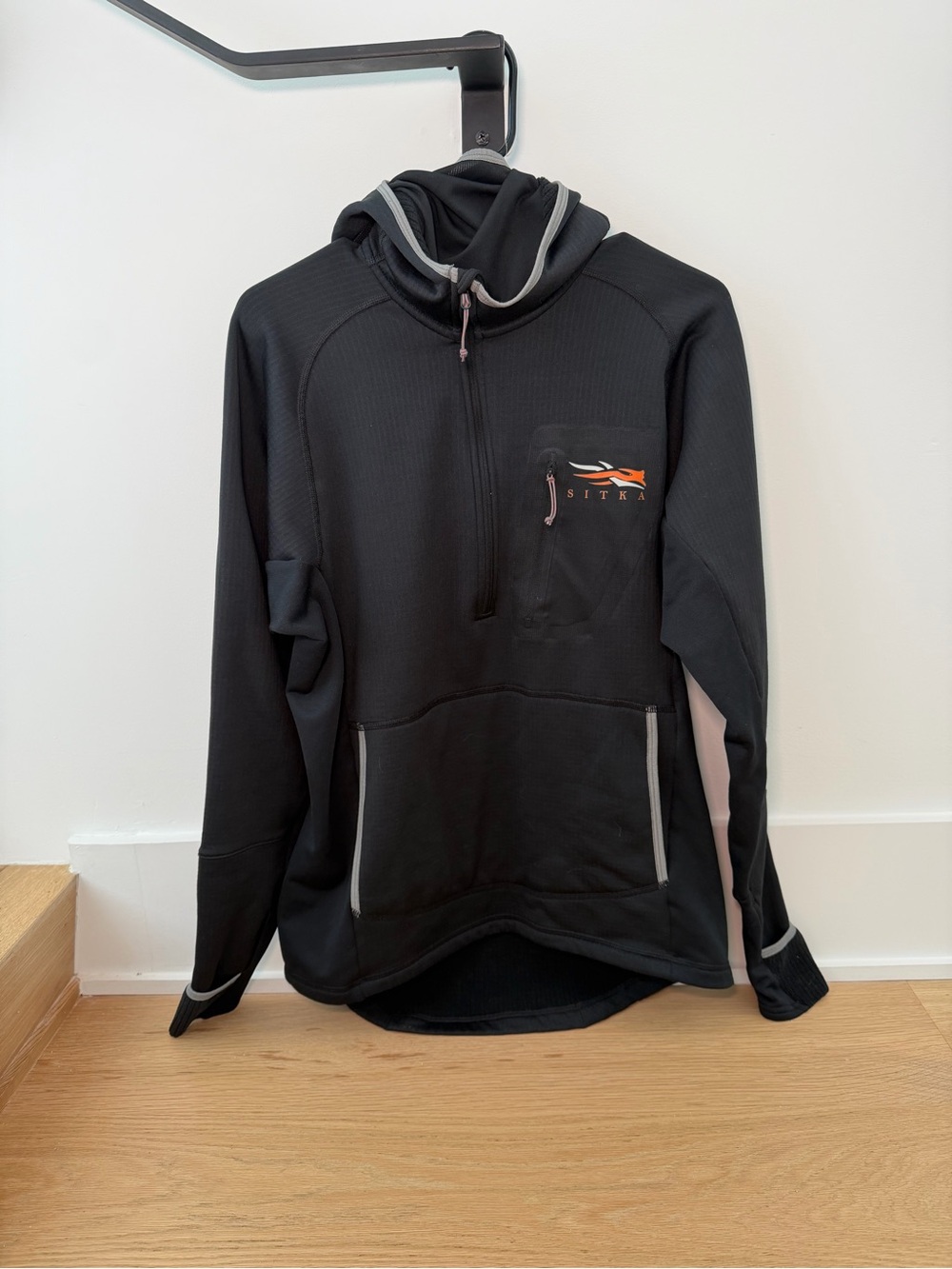 Sitka Men’s Fanatic Hoody Pullover Black Large